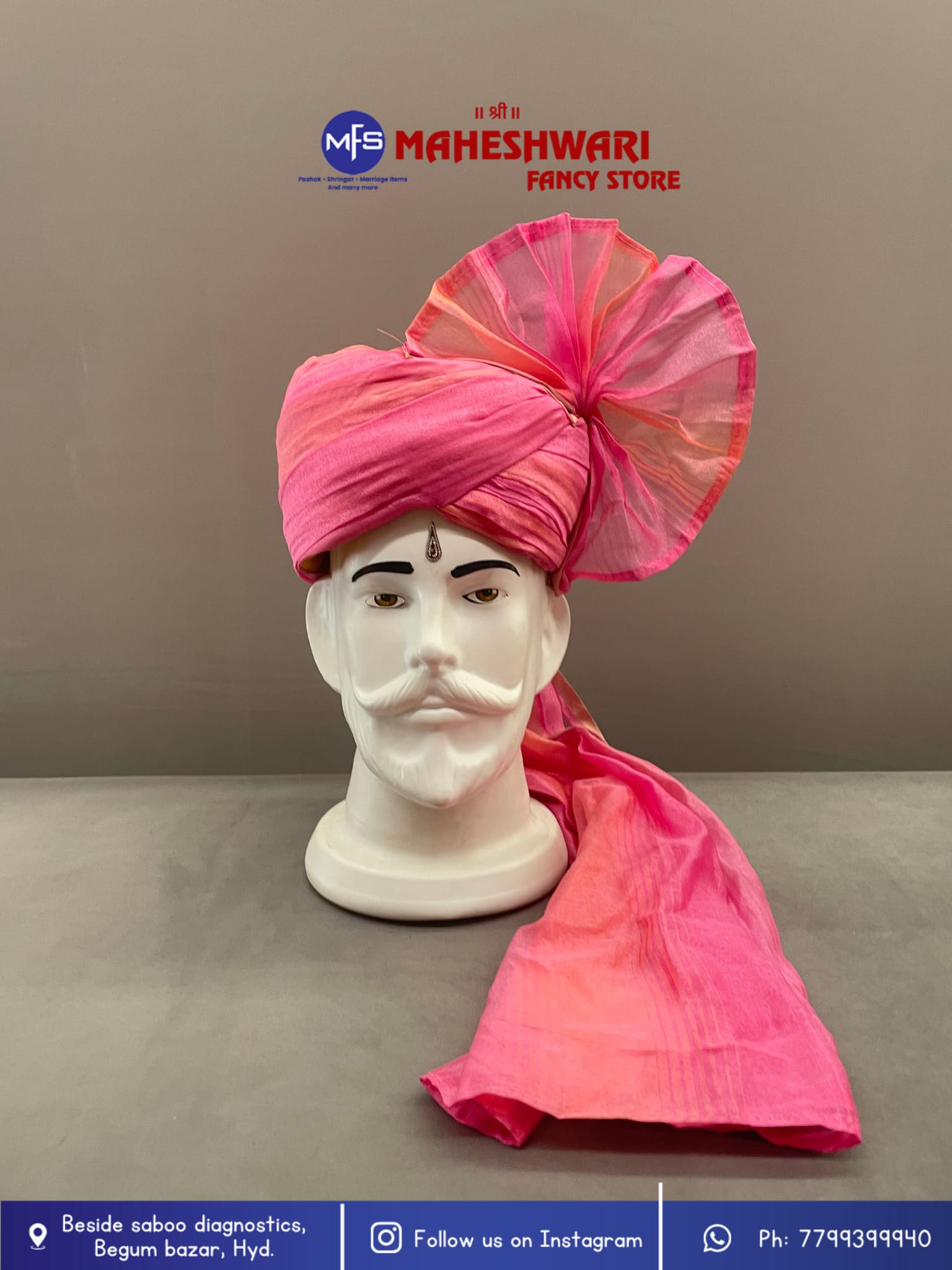 Tissue Ambani Cloth Barati Pagdi